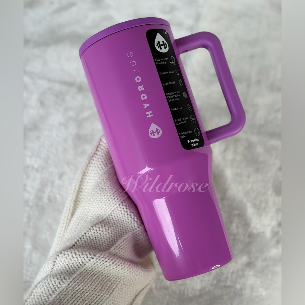 Hydrojug Neon Purple PULSE 32oz Traveler NWT